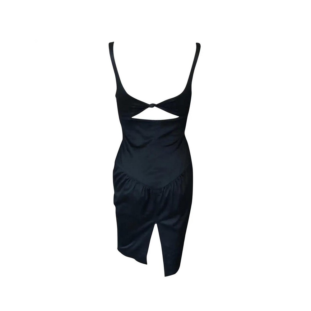 Gucci Dress Women IT 38 Black Excellent Tom Ford 90s Archive Open Back Cut Out - Picture 2 of 5